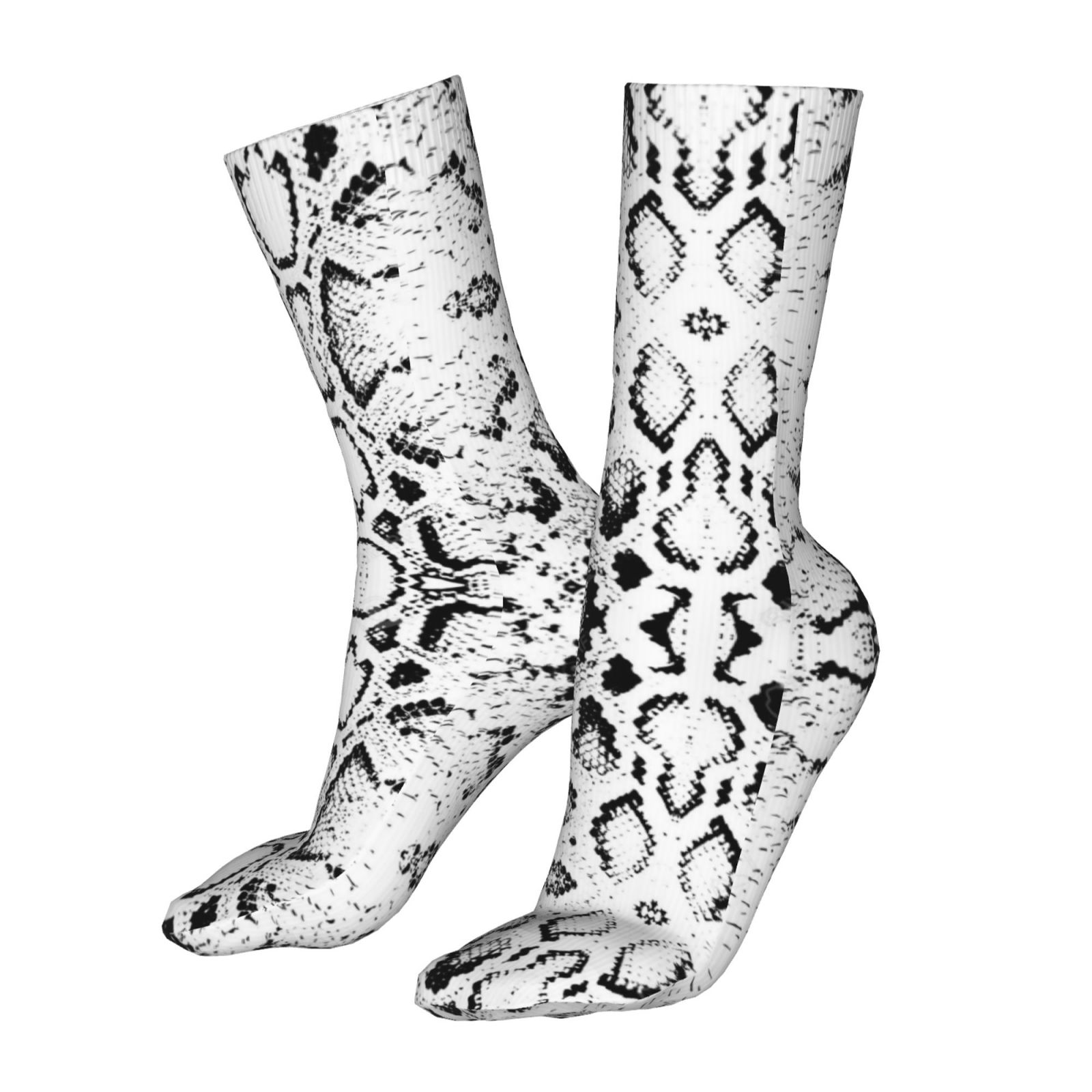 Snake Skin (6) Socks for Women Men Novelty Colorful Crew Socks Casual