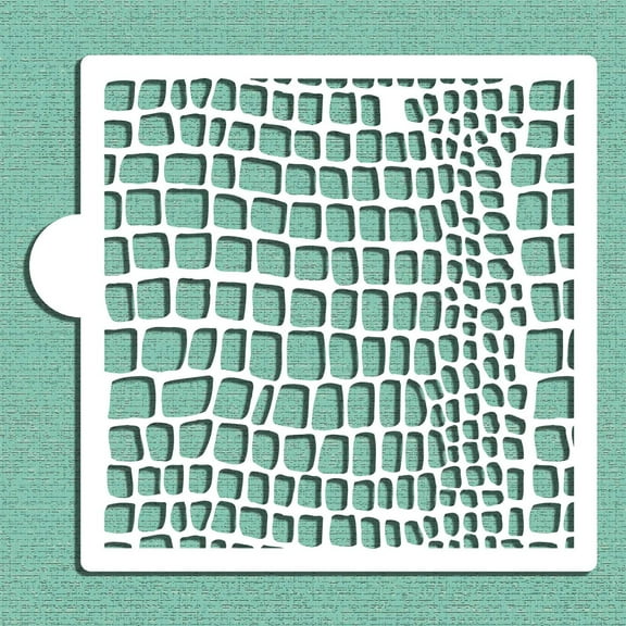 Snake Skin Cookie and Craft Stencil | CM198 by Designer Stencils | Cookie Decorating Tools | Baking Stencils for Royal Icing, Airbrush, Dusting Powder