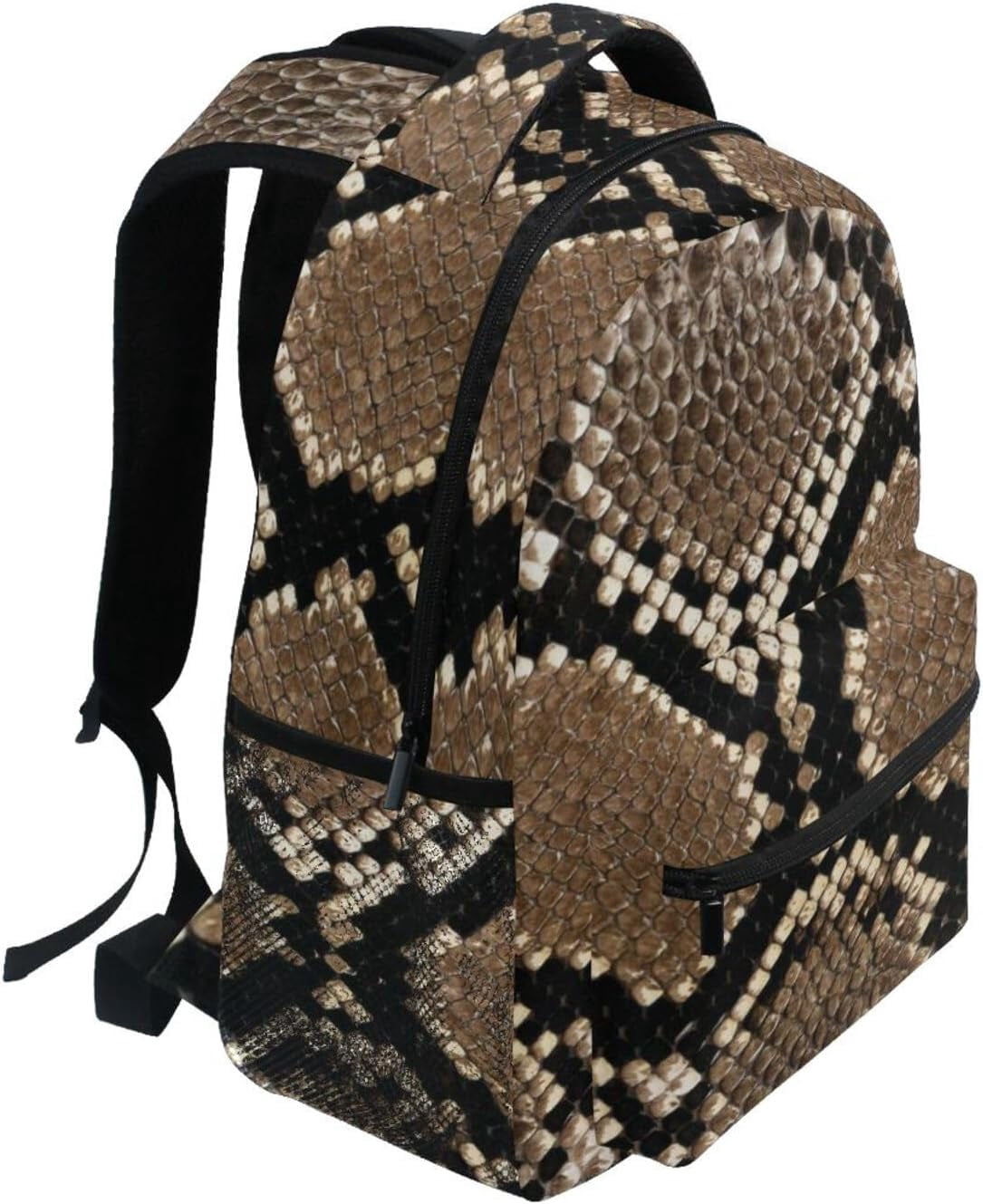 Snake Skin Pattern Classic 16 Inch Backpack with Adjustable Padded ...
