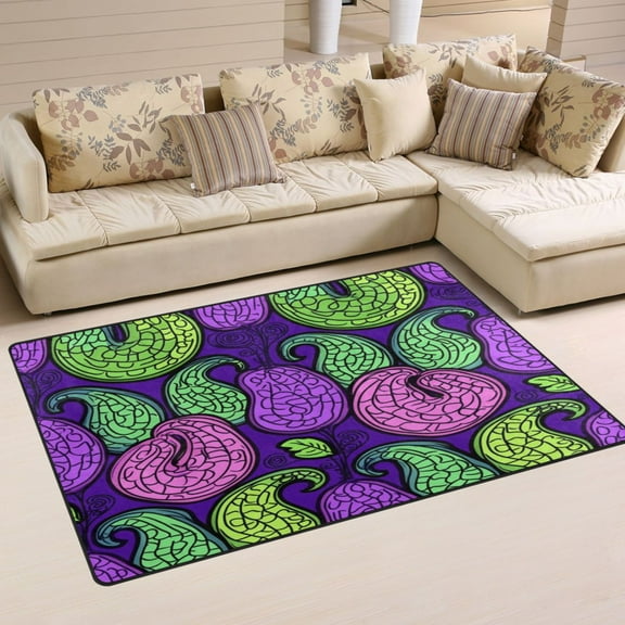 Snake Skin Pattern Soft Polyester Area Rug 31''x20'', Non Slip, Memory Foam, Water Absorbent