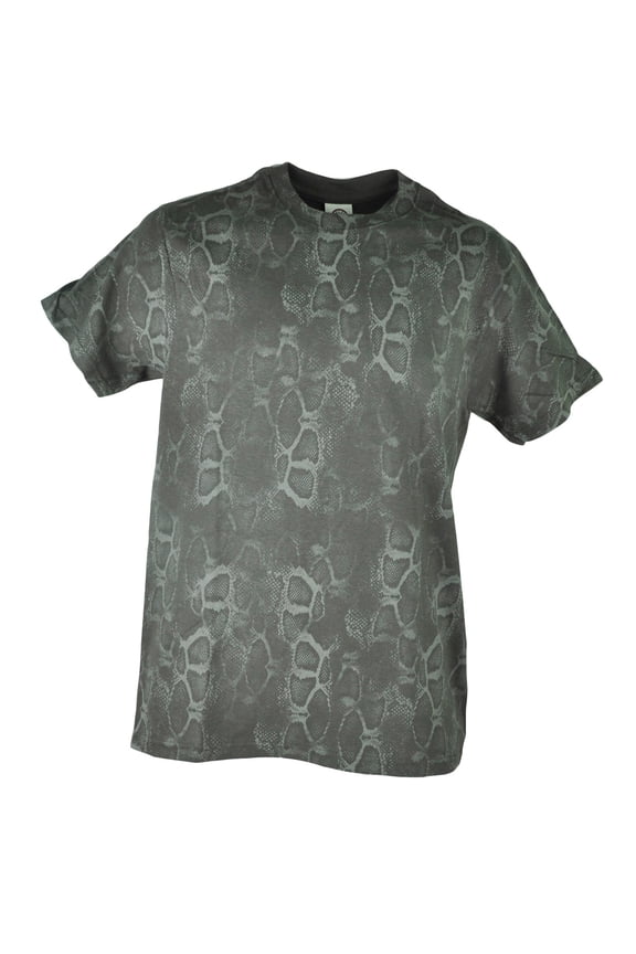 Snake Skin Print Animal Novelty Graphic Grey Mens Adult Tshirt Shirt Tee Medium