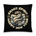 Snake Spirit Chinese New Year Basic Pillow, Lunar New Year 2025 Year