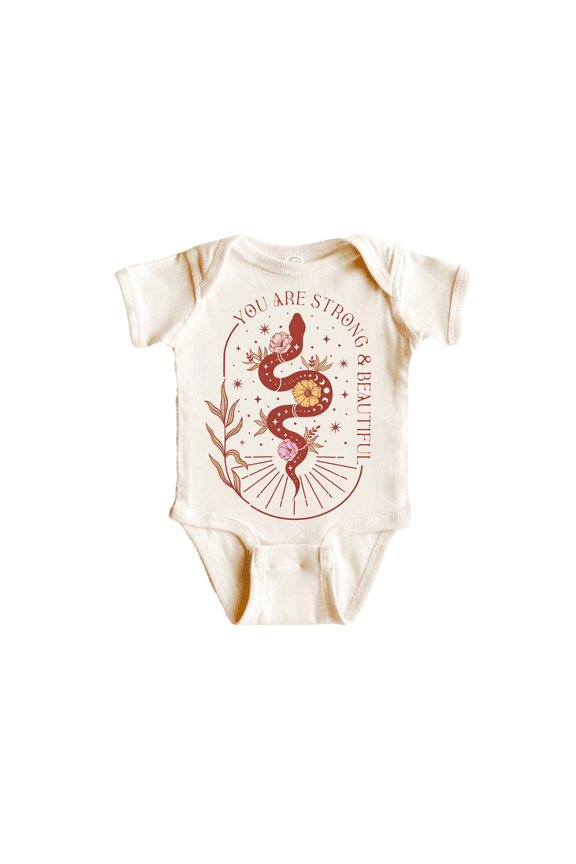 Snake Strong Moon Child Newborn Baby Bodysuit