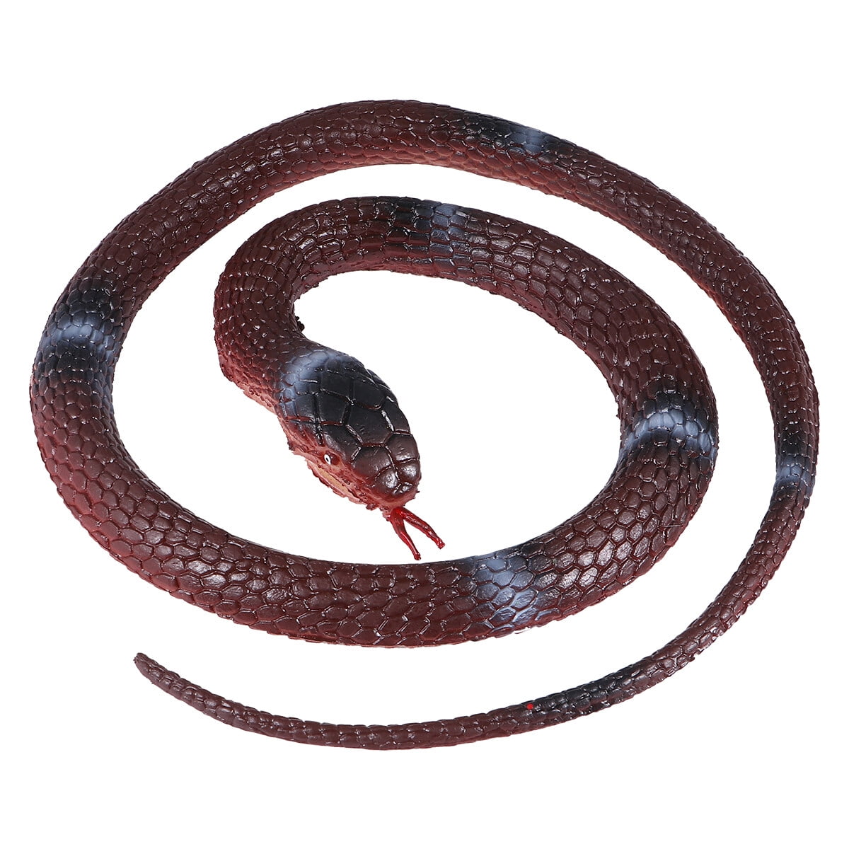 Snake Toy Rubber Snakes Realistic Plastic Scary Fake Python Prank Props ...