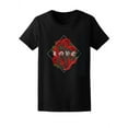 thumbnail image 1 of Snake With Roses And Love T-Shirt Women -Image by Shutterstock, Female Small, 1 of 2
