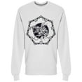 thumbnail image 1 of Snake With Roses Drawn Sweatshirt Men -Image by Shutterstock, Male 3X-Large, 1 of 2