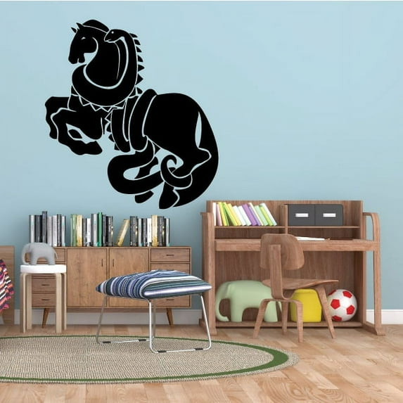 Snake Wrapping Horse Decal - 36 Inches