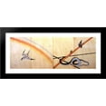thumbnail image 1 of Snake curling around a bamboo stalk with a sparrow on it 40x18 Large Black Wood Framed Print Art by Katsushika Hokusai, 1 of 2