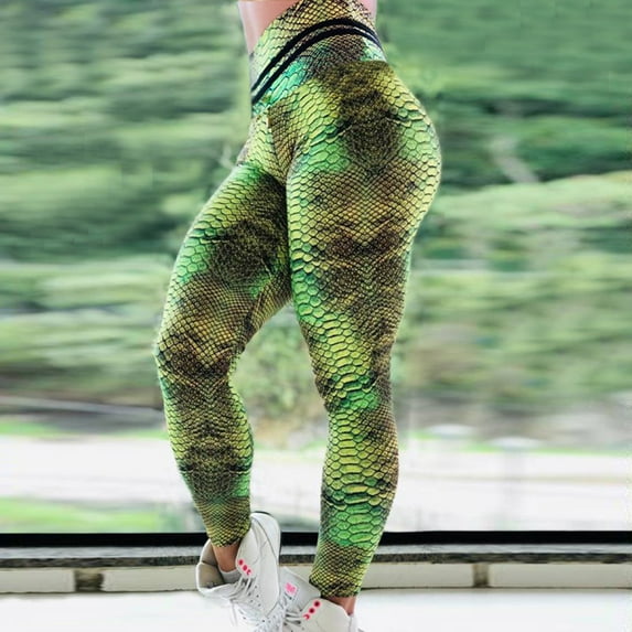 Snake pattern digital printed yoga suit 1773656644794697