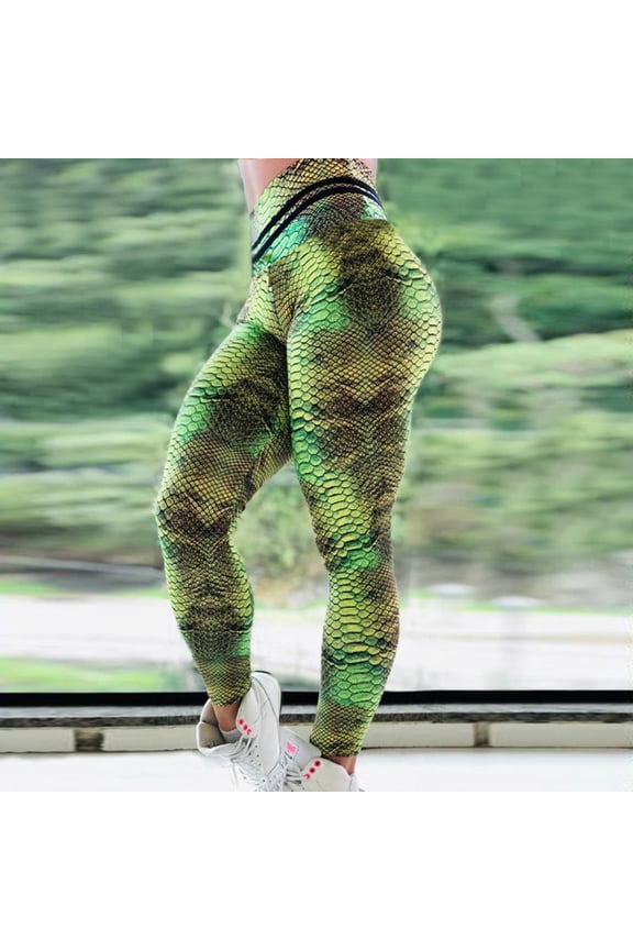 Snake pattern digital printed yoga suit 1773656644794697
