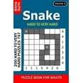 thumbnail image 1 of Snake puzzle book for Adults : 200 Hard to Very Hard Puzzles 7x7 (Volume3) (Paperback), 1 of 1