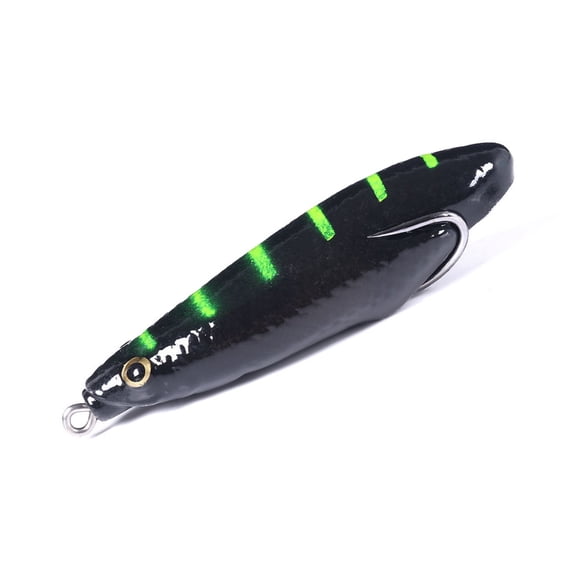 Snakehead Topwater Lures 8.5cm 12.7g Soft Frogs Swimbait with Hook Crankbait