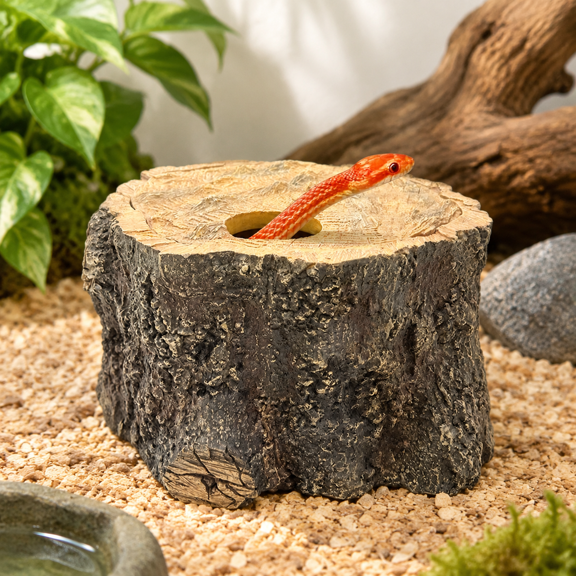 Snakes For Ball Pythons Lizard Or Reptile And Basking Tree Roots Cave (l / 7.7x7.3x4.2 Inch)