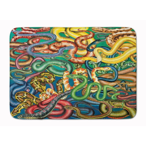 Snakes Machine Washable Memory Foam Mat