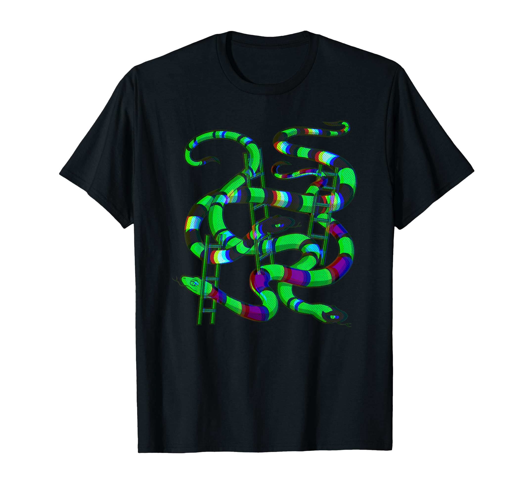 Snakes and Ladders Dark Humor Board Game Horror Gamer TShirt