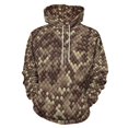 thumbnail image 1 of Snakeskin Brown Men's Women New Sweatshirt Hoodie Men's Plus Size Sweatshirt Hooded Sweatshirt 3d Printed Street Men's Cloth, 1 of 6