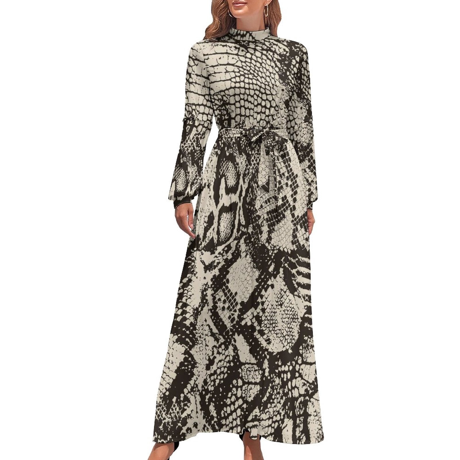 brown snake dress Mara Snakeskin Slip Dress – Jennafer Grace main image 0