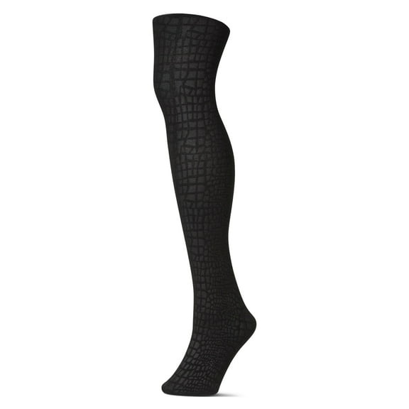 Snakeskin Fleece Tights Small/Medium / Black MF4 127
