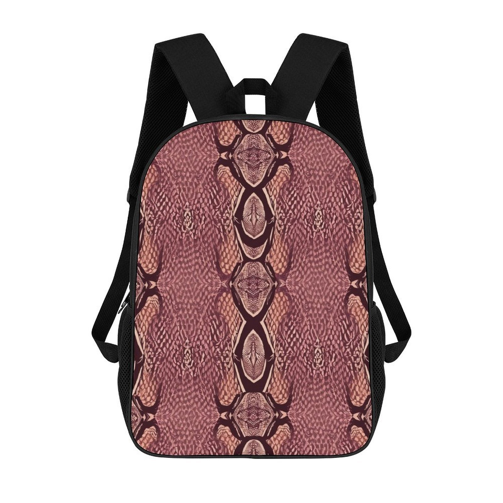 Textiles Backpack Snakeskin Patterned Textile Backpacks For Teenagers Backpacks 17 Inch ...