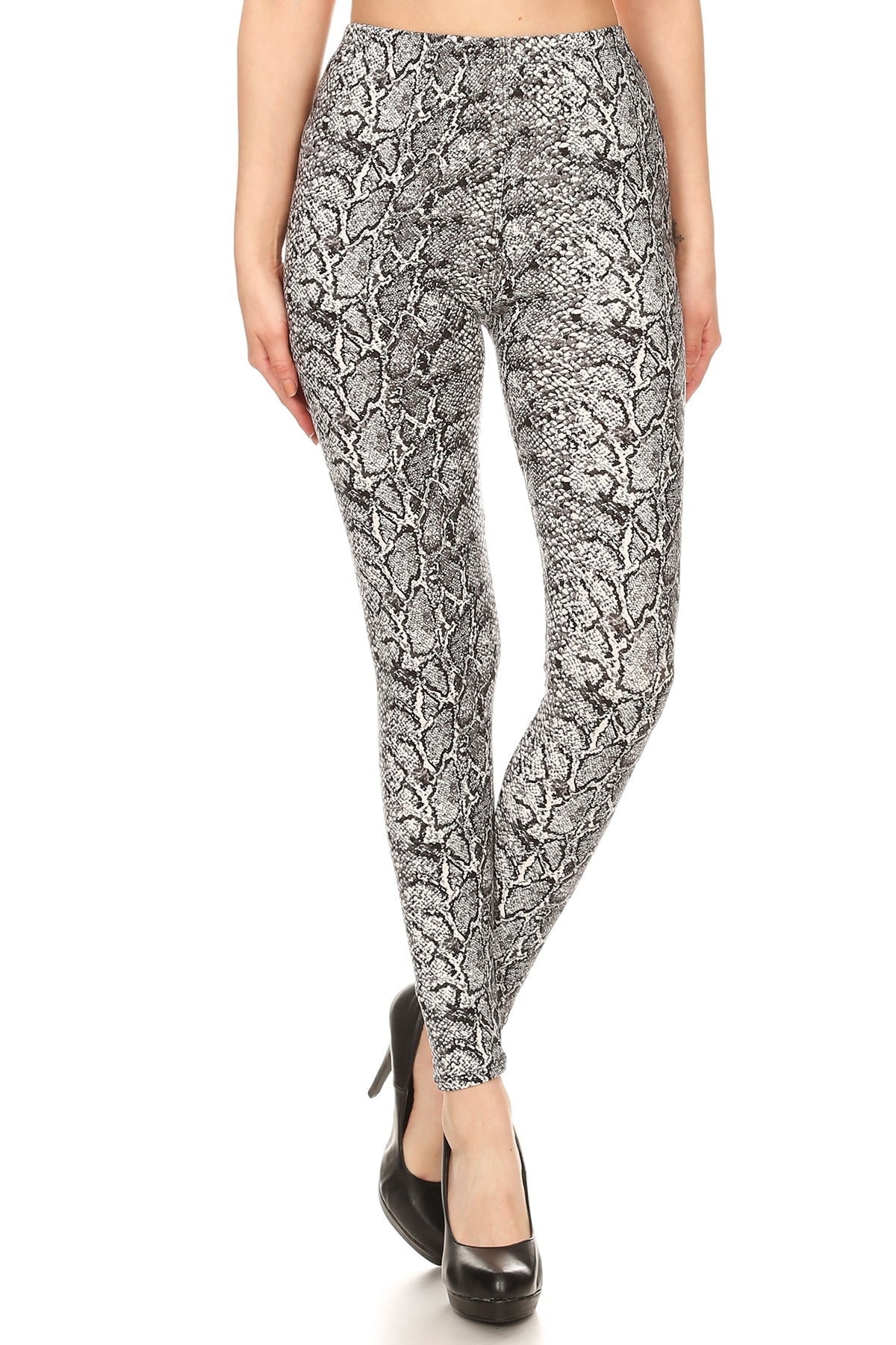 Yellow Snakeskin print Women's Leggings