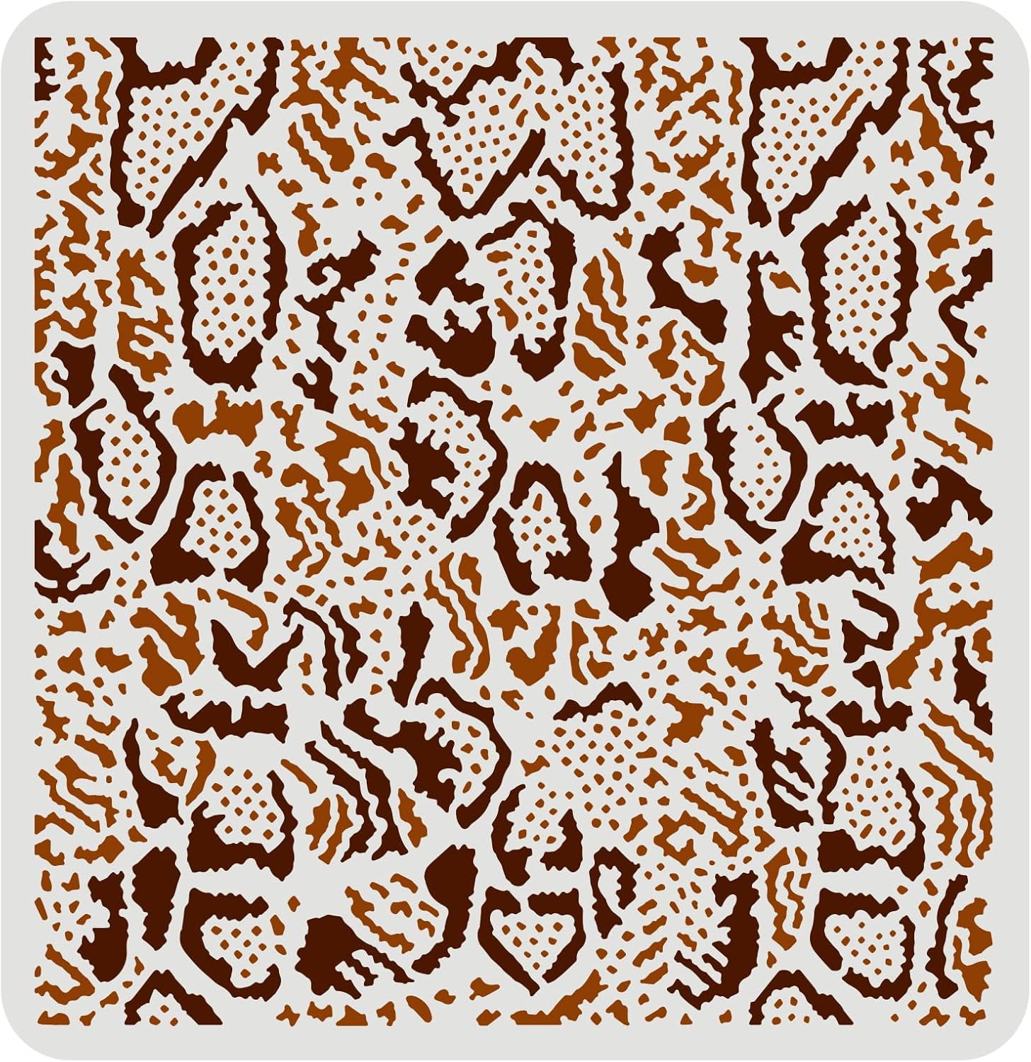 Snakeskin Stencils - 11.8x11.8 inch Repeat Pattern Plastic Stencils for ...