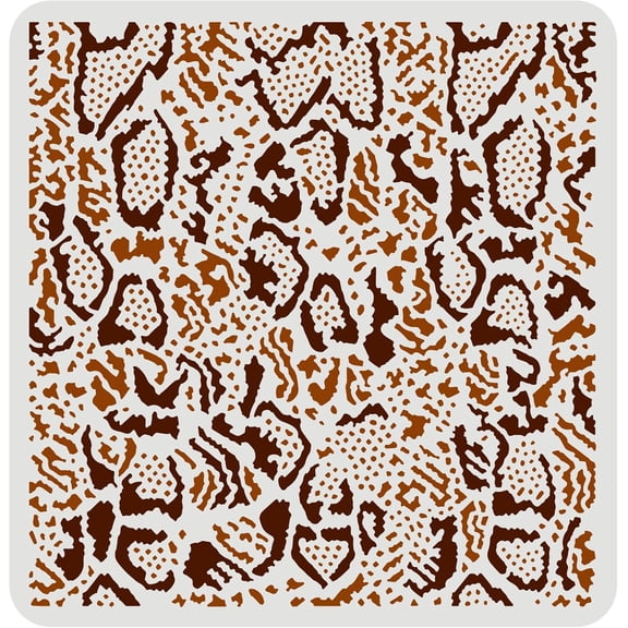 Snakeskin Stencils - 11.8x11.8 inch Repeat Pattern Plastic Stencils for DIY Crafts diy