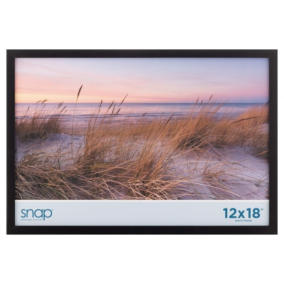 Snap - 12"x18" Picture Poster Frame - Black Design for Wall Mounting
