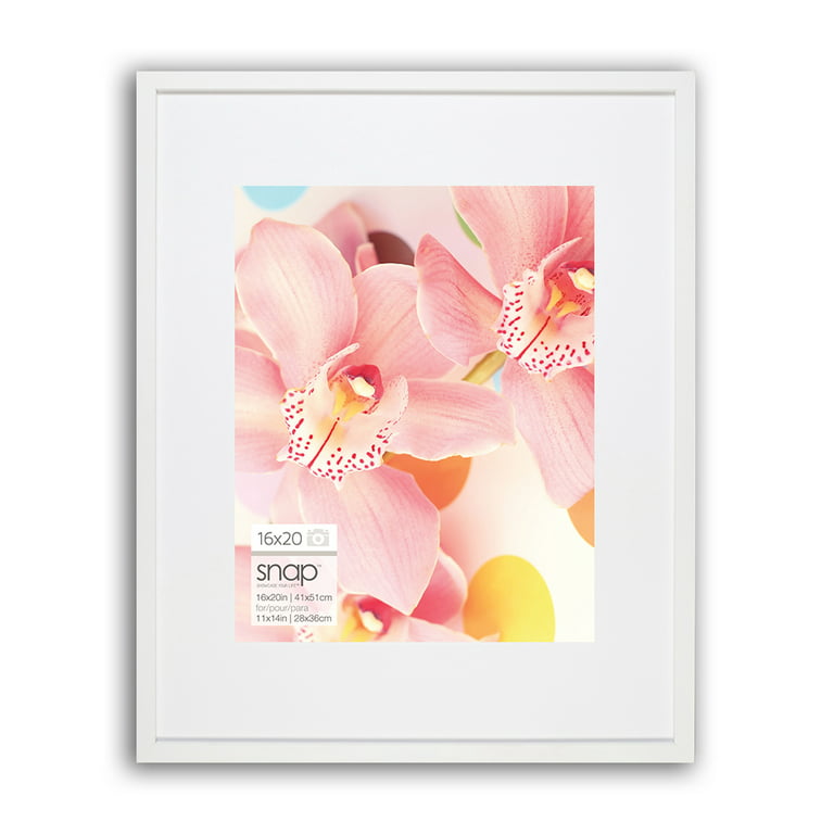 Snap 16 x 20 White Matted Frame