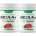 thumbnail image 1 of Snap BCAA Powder Essential Amino Energy - Muscle Growth, Performance & Recovery Pomegranate Watermelon - 2 Pack ( 60 Servings ), 1 of 13