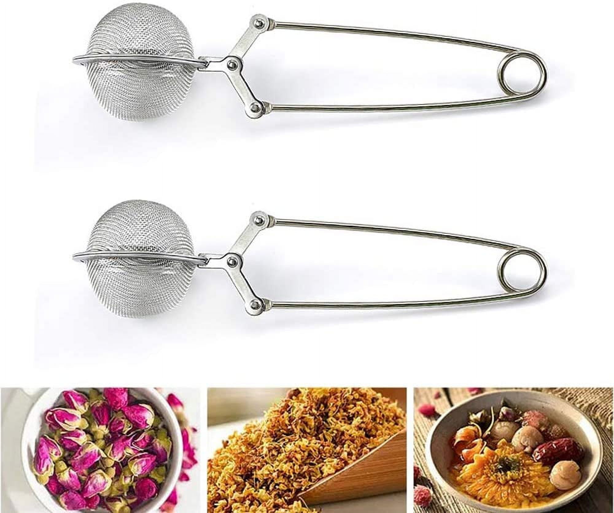 Snap Ball Tea Strainer, 2 Pack Premium Stainless Steel Tea Strainer