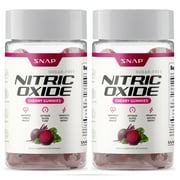Snap, Beetroot Nitric Oxide Gummies, Natural Energy Boost, Blood Pressure Support, Sugar-Free, 60 Count, 2-Pack
