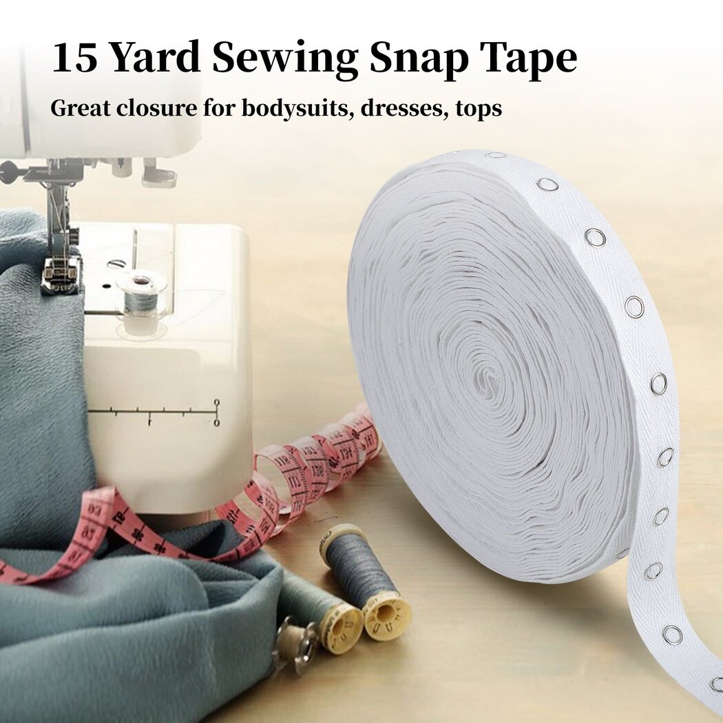 Snap Button Tape DIY 15 Yard Snap Button Tape Trim Sewing Snap