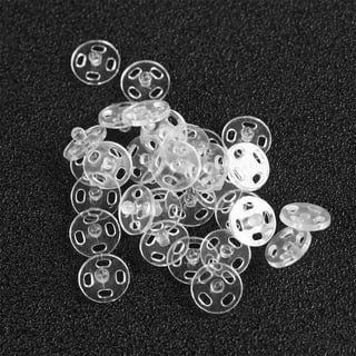Nylon Sew-On Snaps - 5/16 - 12 Sets/Pack - Clear