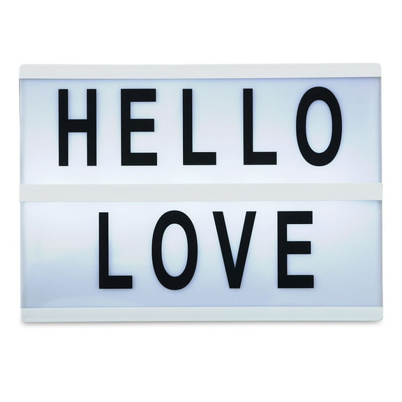Snap Cinema Light Box LED Message Board, 12" x 9"