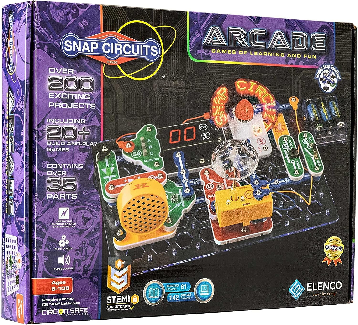 Snap Circuits “Arcade”, Electronics DHF10 Exploration Kit, Stem