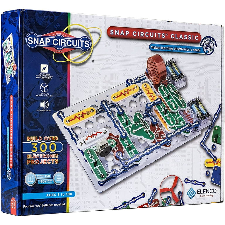 Snap Circuits Jr. Select SC-130 Electronics Exploration Kit, Over 130  Projects, Full Color Project Manual, 30+ Parts