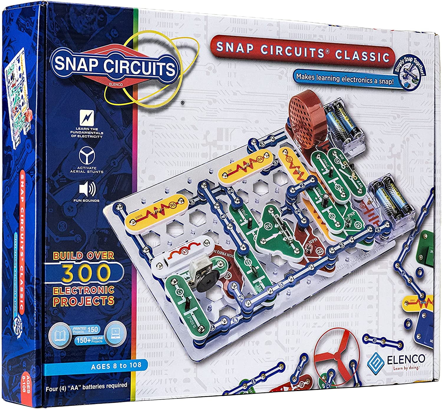 電脳サーキット300　Snap Circuits Classic 知育玩具 Snap Circuits Classic | STEM Toy for Kids 8+ | Over 300