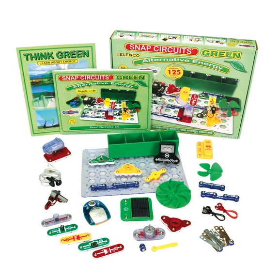 Snap Circuits Green Kit, Build Over 125 Projects