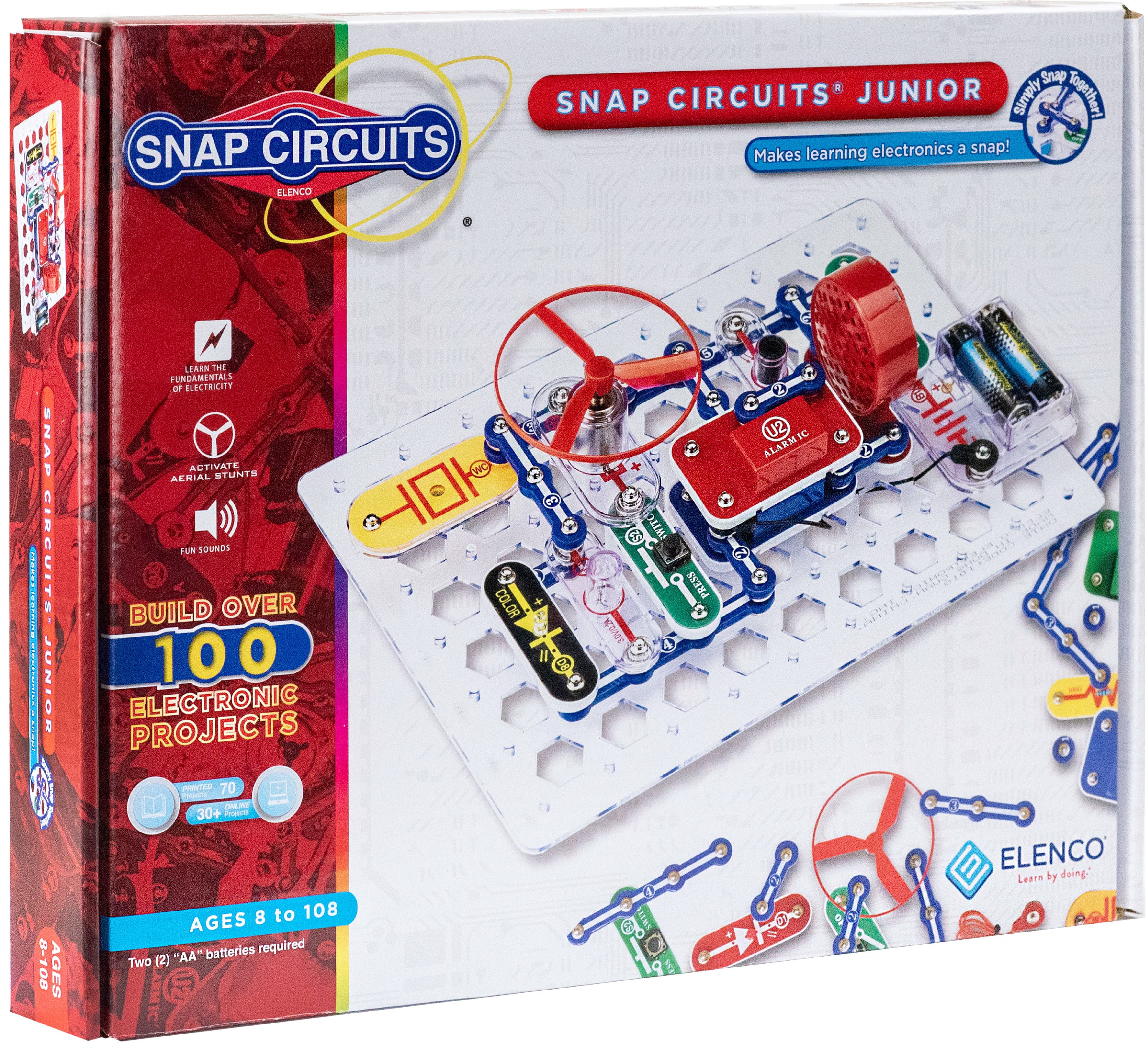Snap Circuits® Jr. SC100 | Electronics Exploration Kit | Over 100 Projects  | STEM Educational Toy for Kids 8+