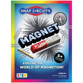 SNAP CIRCUITS: Magnet Fun Lab - 5+ Projects, DIY STEM Toy, Explore the World of Magnetism, Build-Create-Learn-Play, Hands-On Science Kit, Kids 8+