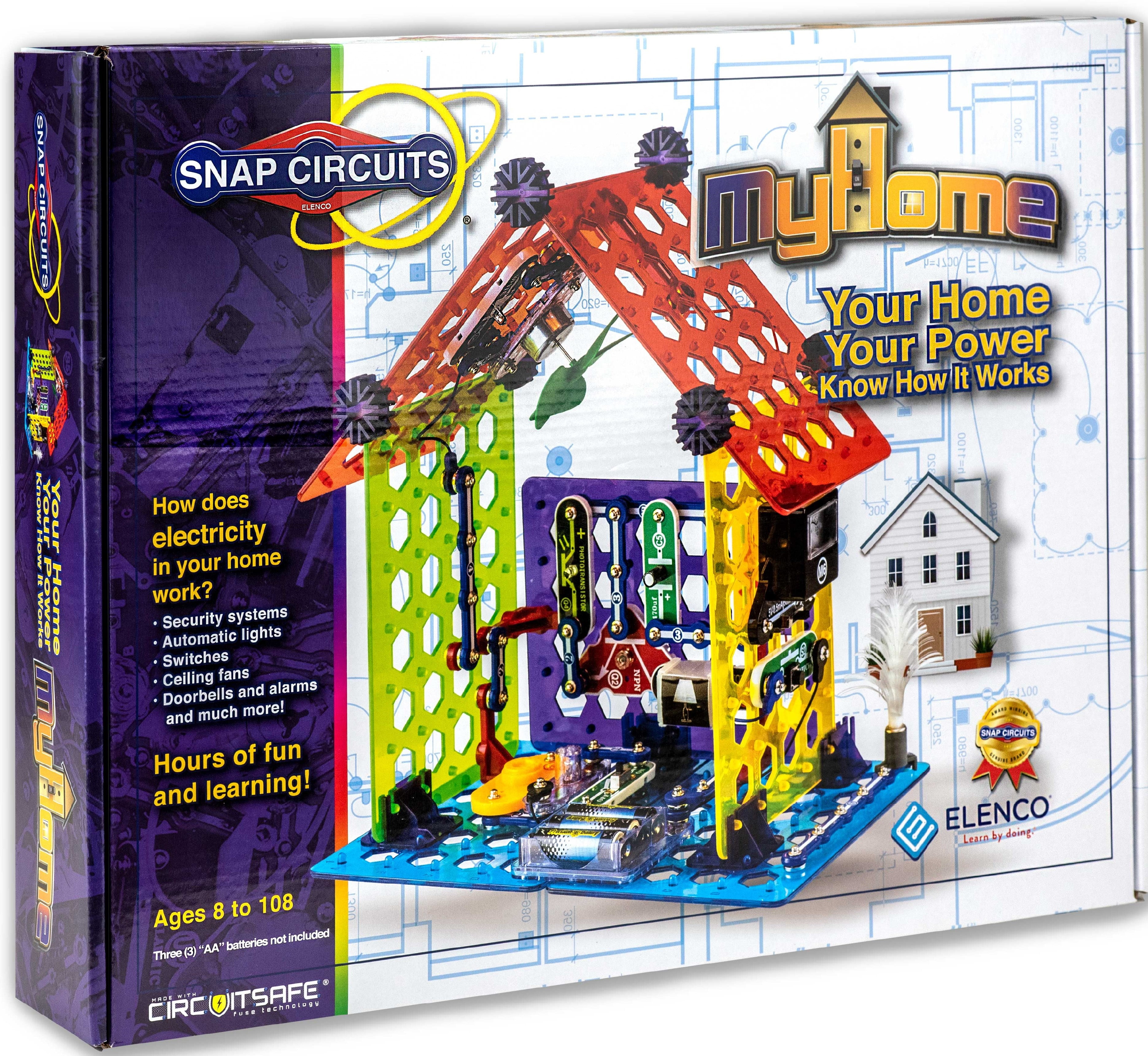 Snap Circuits My Home | Electronic Home Science Kit | STEM Educational Toy | Ages 8+