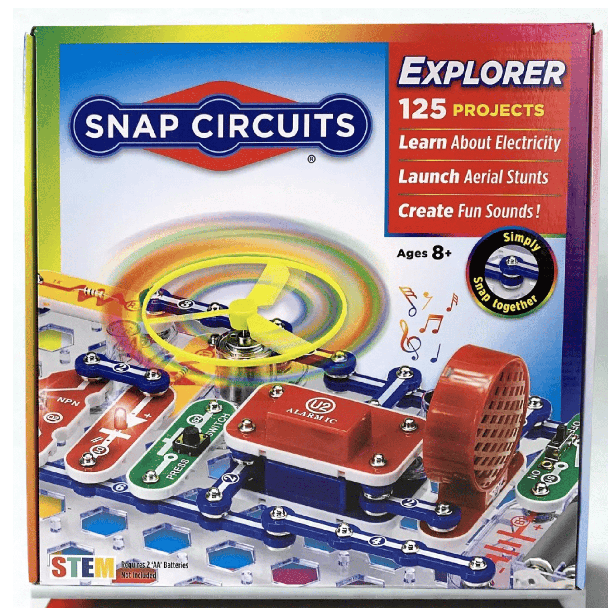 STEM Kids Toy: Snap Circuit Skill Builder 125, Electricity Set