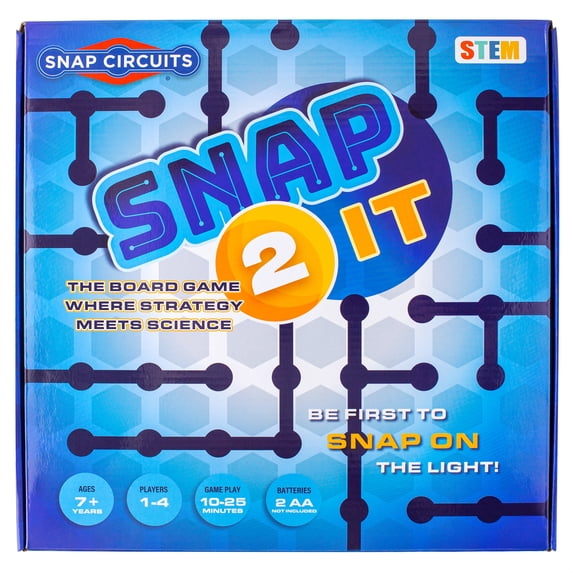 Snap Circuits Snap-2-It STEM Board Game 1-4 Players