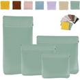 thumbnail image 1 of Snap Closure Pouch, 4PCS Personalized Snap Closure Leather Organizer Pouch, 1 of 7