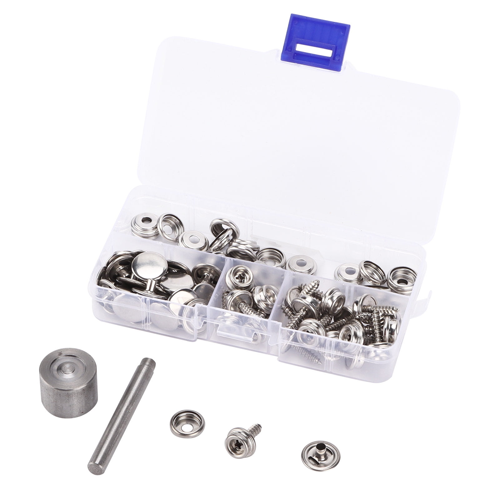 Snap Fastener Kit Stainless Steel Canvas Boat Cover Button Metal Screw