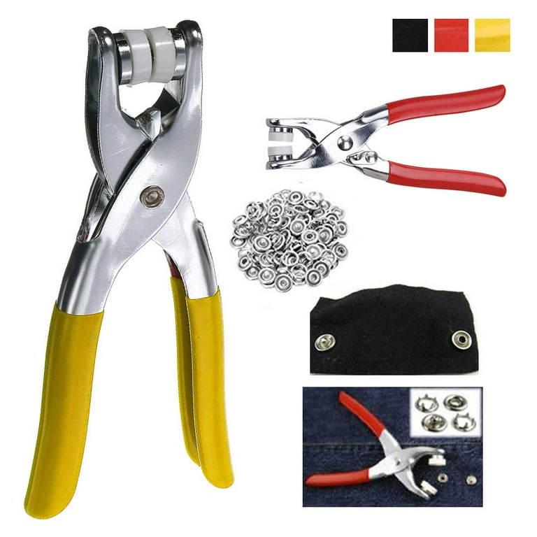 Snap Fastener Pliers Tool Kit 108 Snaps Pieces 27 Sets Easy Press Button  Crafts 