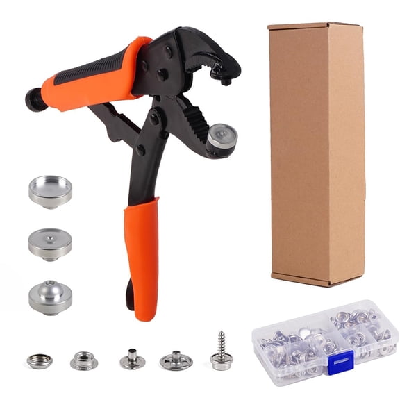 Snap Fastener Tool Set, 15mm Stainless Metal Snaps, Marine Boat Canvas Repair