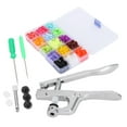 Snap Fasteners Kit Sewing Button Punching Machine Hand Pressing Pliers