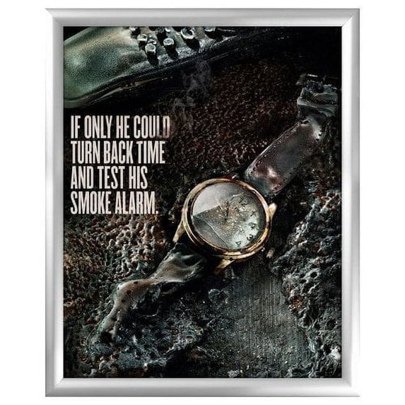 Snap Frame 16'' X 20'' Poster Size 1" Silver Color Profile, Mitered Corner