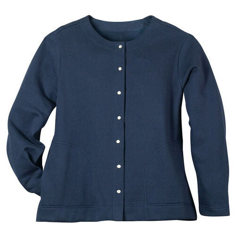 Snap front plain casual cardigans best sale